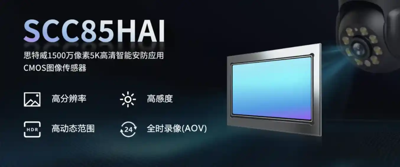 5K高清新纪元：思特威SCC85HAI传感器引领智能安防革命