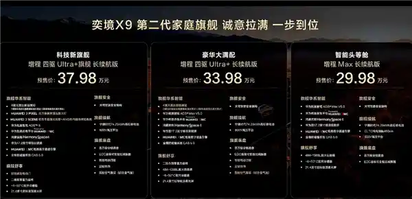 问界M9平替来了！奕境X9预售开启，29.98万起重塑智能出行新体验